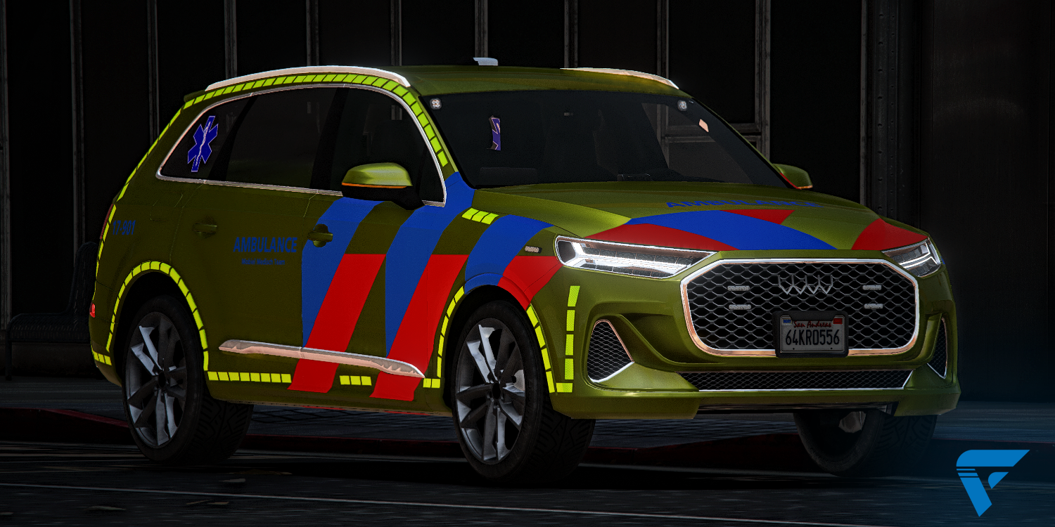 Audi Q7 LORE-Friendly | FiveM Winkel, FiveM Store, FiveM Shop, LORE-Friendly Voertuigen, Ambulance