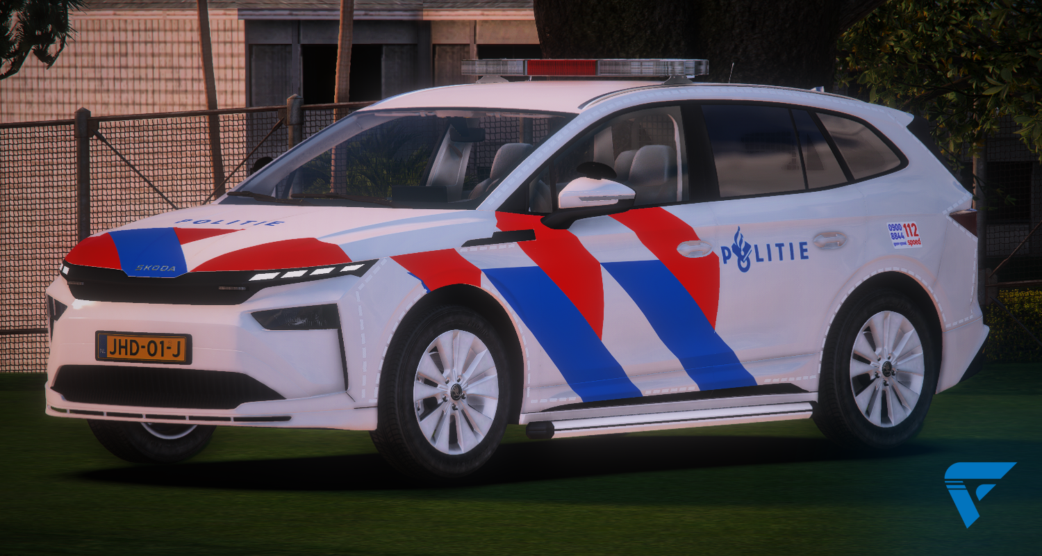 Skoda Enyaq. Elektrisch politie voertuig. FiveM Winkel, Shop, Store. Nederlands Politie Voertuig FiveM / GTA.