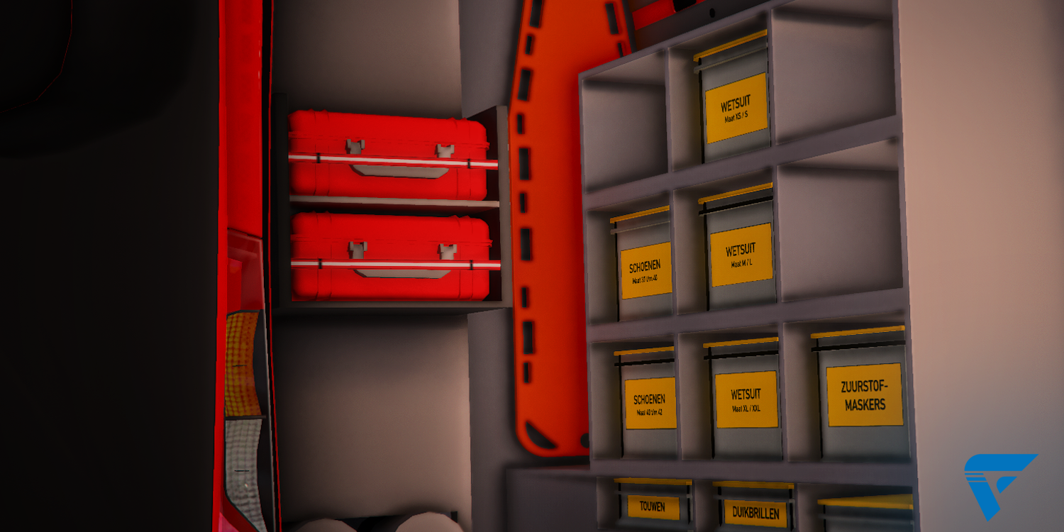 Interieur Mercedes Sprinter van de Brandweer. Nederlands FiveM/GTA Voertuig. FiveM Winkel, Shop Store.