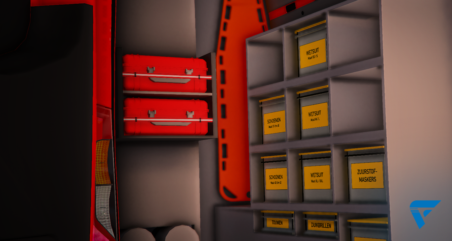 Interieur Mercedes Sprinter van de Brandweer. Nederlands FiveM/GTA Voertuig. FiveM Winkel, Shop Store.
